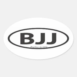 BJJユーロスタイル車エンブレム 楕円形シール
