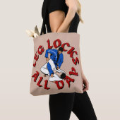 BJJレッグロック終日 トートバッグ (クローズアップ)