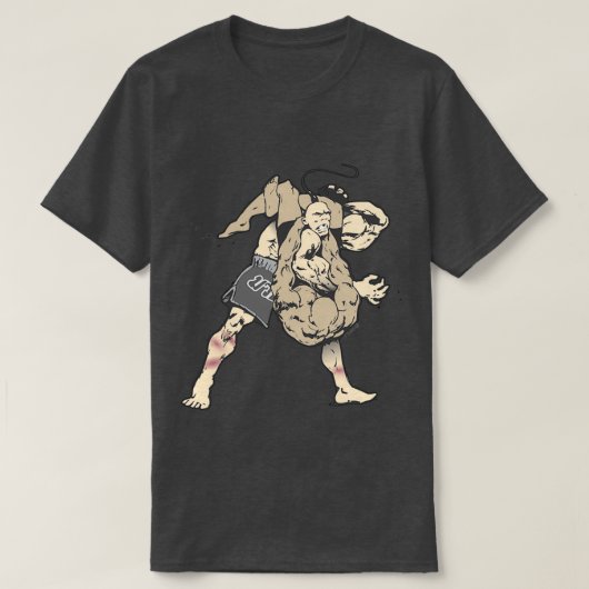 BJJ三角形チョーク Tシャツ (デザイン正面)