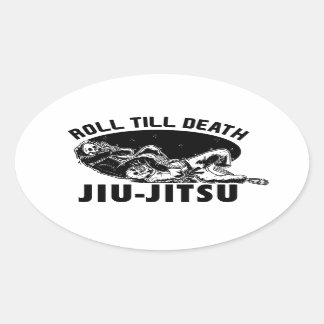 BJJ素晴らし死神アルマール柔術ステッカー 楕円形シール