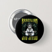 BJJ グリップロール勝利 - グラップリング 柔術 瞑想 缶バッジ (正面&裏面)