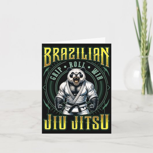 BJJ グリップロール勝利 - 強力なグラップリング柔術 カード (正面)