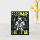 BJJ グリップロール勝利 - 強力なグラップリング柔術 カード (黄色い花)