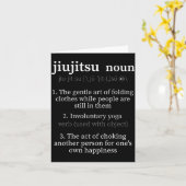 BJJ ブラジリアン柔術 おもしろ定義 柔術 カード (黄色い花)