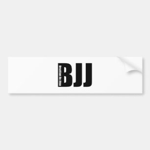 BJJ -ブラジル人Jiu Jitsu バンパーステッカー