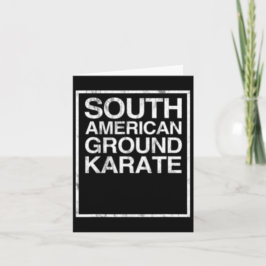 Bjj Brazilian Jiu Jitsu South American Ground Kara カード (正面)