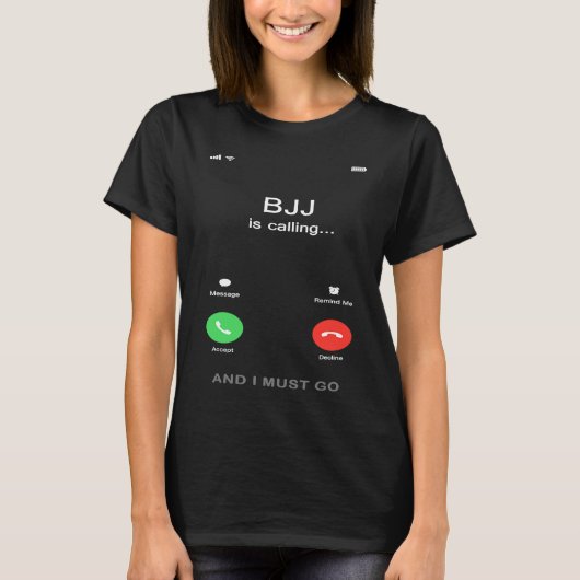 BJJ calls Brazilian Jiu Jitsu Tシャツ (正面)