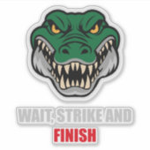 BJJ Crocodile Submission Quote シール (正面)