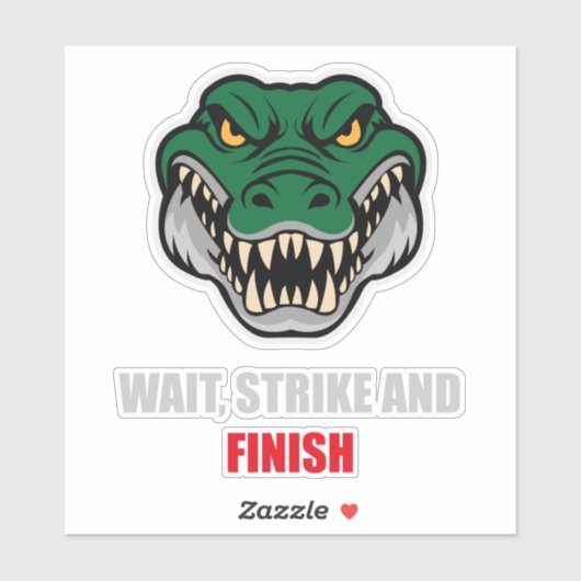 BJJ Crocodile Submission Quote シール (シート)