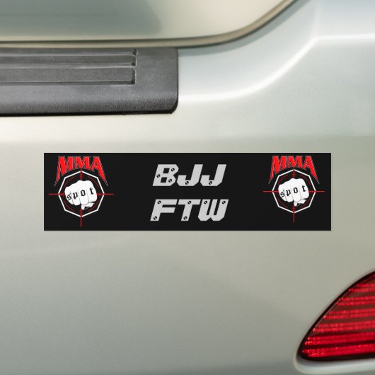 BJJ FTW バンパーステッカー (車上)