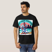 bjj giトレインその後サーフィンビーチライフスタイルtシャツ tシャツ (正面フル)