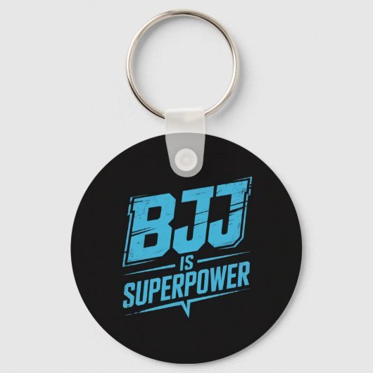 BJJ is-Powerすごいヴィンテージグラフィックキーチェーン キーホルダー (正面)