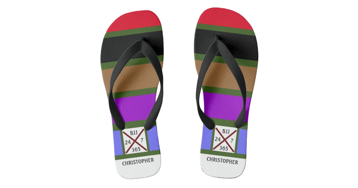 Bjj Jiu Jitu 24 7 365ベルト ストライプジム ビーチサンダル Zazzle Co Jp Bjj Jiu Jitu 24 7 365ベルト ストライプジム ビーチサンダル Zazzle Co Jp
