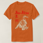 BJJ Jiujitsuのロゴ転が付き毎日T Tシャツ (デザイン正面)