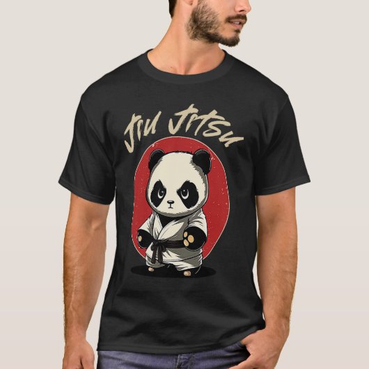 BJJ MMA Panda   Brazilian Jiu Jitsu Grappling Tシャツ (正面)
