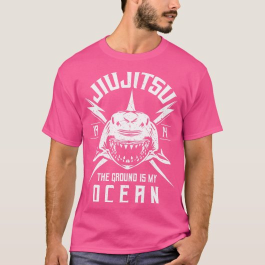 Bjj Shark – ブラジル柔術グランピング Tシャツ (正面)