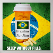 BJJ Sleep Without Pills Large Poster ポスター (正面)
