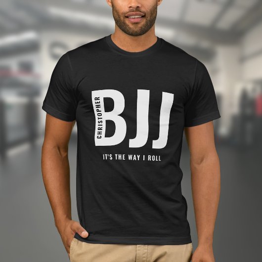 BJJ The Way 転が I Add Your Name Jiu Jitsu Black Tシャツ