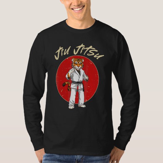 Bjj Tiger  Brazilian Jiu Jitsu And Grappling Tシャツ (正面)