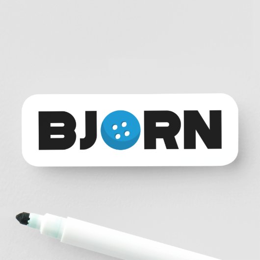 Bjornボタン名タグ 名札 (インサイチュ)