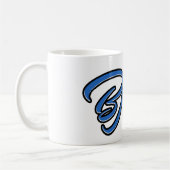 Björn Vorname Name blue Tasse Kaffeetasse コーヒーマグカップ (左)