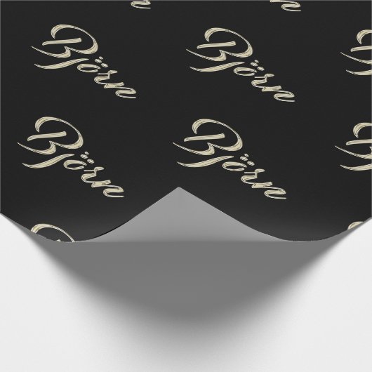 Björn Vorname Name edles Geschenkpapier Papier ラッピングペーパー (角)