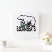 BjornBeatsウォールクロック スクエア壁時計 (ホーム)