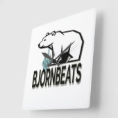 BjornBeatsウォールクロック スクエア壁時計 (傾斜)