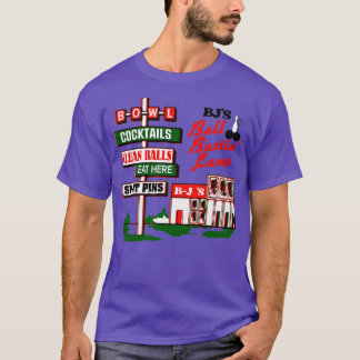 BJsボールバスチンレーンレトロ路側標識 Tシャツ