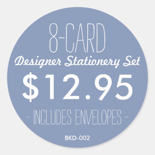 BKブティックステッカー ラウンドシール (正面)