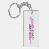 BK2YS | "偉大さのために意味されます" キーホルダー (正面左)