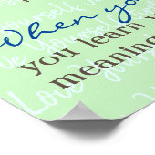 BK2YS | "最初に自分自身を愛する" ポスター (角)