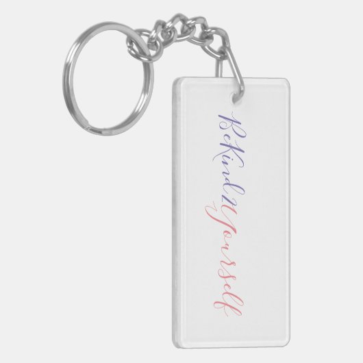 BK2YS | "BeKind2YourSelf " キーホルダー (正面左)