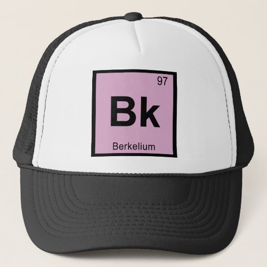 Bk - バークリウム 化学 周期表 シンボル キャップ (正面)