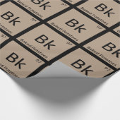 Bk - ベイクドポテト 化学 周期表 ラッピングペーパー (角)