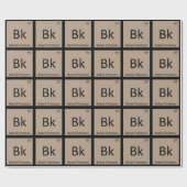 Bk - ベイクドポテト 化学 周期表 ラッピングペーパー (フラット)