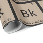 Bk - ベイクドポテト 化学 周期表 ラッピングペーパー (ロールコーナー)