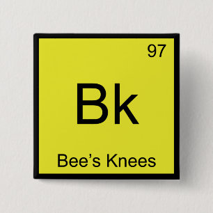 Bk - Bee's Hine Chemistry Elementシンボルビーティー 缶バッジ