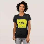 Bk - Bee's Hine Chemistry Elementシンボルビーティー Tシャツ (正面フル)
