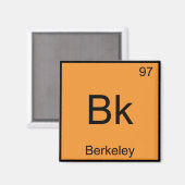 Bk - Berkeley Chemistry Elementシンボルカリフォルニア マグネット (正面/裏面)