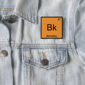 Bk - Berkeley Chemistry Elementシンボルカリフォルニア 缶バッジ (インサイチュ)