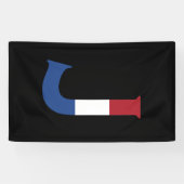 bk bnrcnt上のNLDフラグ上にJモノグラムをオーバーレイ 横断幕 (横)