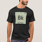 Bk - Bok Choy植物化学周期表 Tシャツ (正面)
