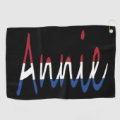 bk gtcnのNLDフラグに上書きされた名前 ゴルフタオル (横)