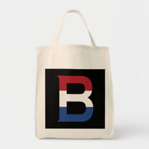 bk gtcnのNLDフラグに上書きBモノグラム トートバッグ