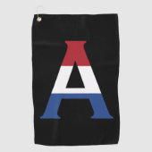 bk gtcnt上のNLDフラグにオーバーレイされたモノグラム ゴルフタオル (正面)