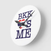 『BK LOVE'S ME』 ラウンド壁時計 (傾斜)