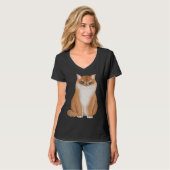 BKH British Short Hair Cat Black Golden Shaded Tシャツ (正面フル)