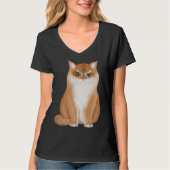 BKH British Short Hair Cat Black Golden Shaded Tシャツ (正面)