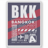BKKバンコクエアポート シール (正面)